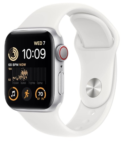 Apple Watch SE 2 Cell 40mm Silver Sport Band M/L