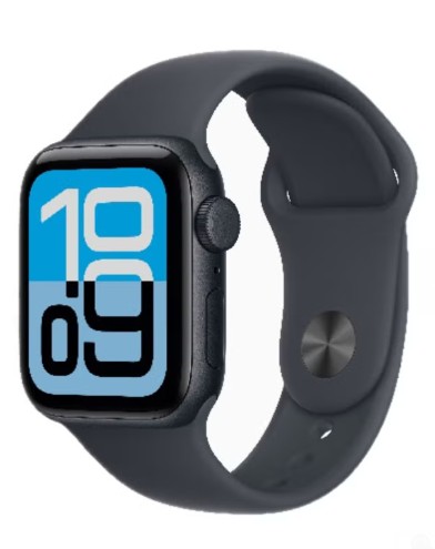 Apple Watch SE 3 Cellular 40mm Midnight Aluminium Case with Midnight Sport Band - S/M