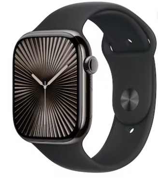Apple Watch S10 42mm Slate Ti Black Sport Band S/M CEL.