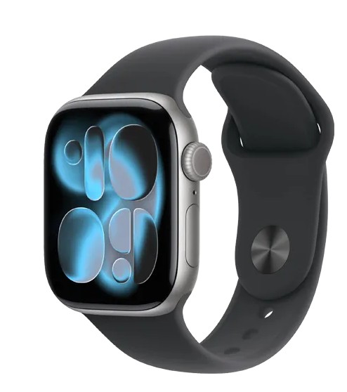 Apple Watch S 11 Cellular 46mm Space Grey Aluminium Case with Black Sport Band - S/M