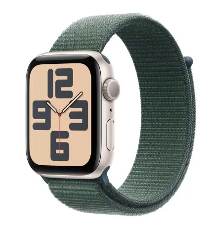 Apple Watch SE(2024)GPS 40mm Starlight AluminCase LakeGreen Sport Loop