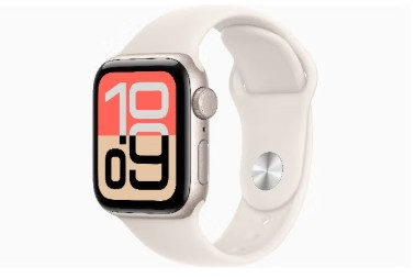 Apple Watch SE 3 GPS 40mm Starlight Aluminium Case with Starlight Sport Band - M/L