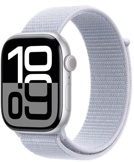 Apple Watch SE(2024)GPS 40mm Silver AluminCase Blue Cloud Sport Loop