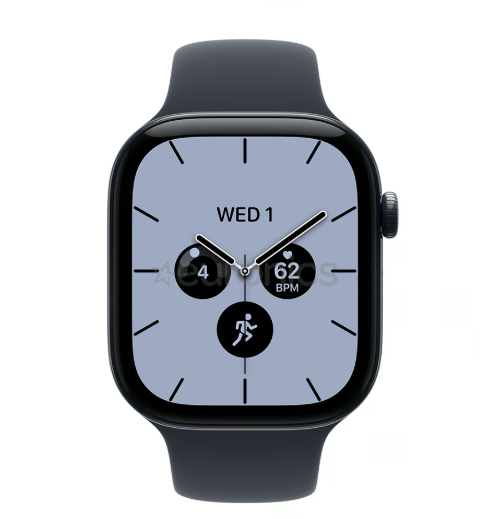 MJGY4 Apple Watch S 12 GPS + Cellular 42mm Night Blue Ceramic Case with Navy Blue Sport Band - S/M