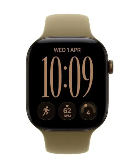 MJGE4 Apple Watch S 12 GPS + Cellular 46mm Dark Bronze Aluminium Case with Olive Sport Band - M/L
