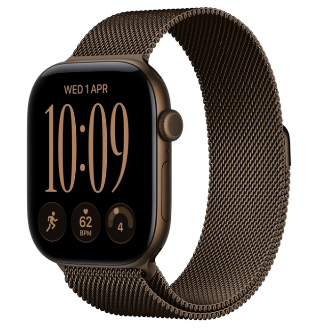 MKD84 Apple Watch S 12 GPS 46mm Dark Bronze Aluminium Case with Dark Bronze Milanese Loop - M/L