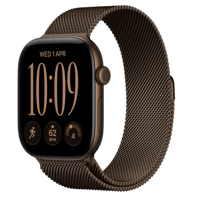 MKDK4 Apple Watch S 12 GPS + Cellular 42mm Dark Bronze Aluminium Case with Dark Bronze Milanese Loop