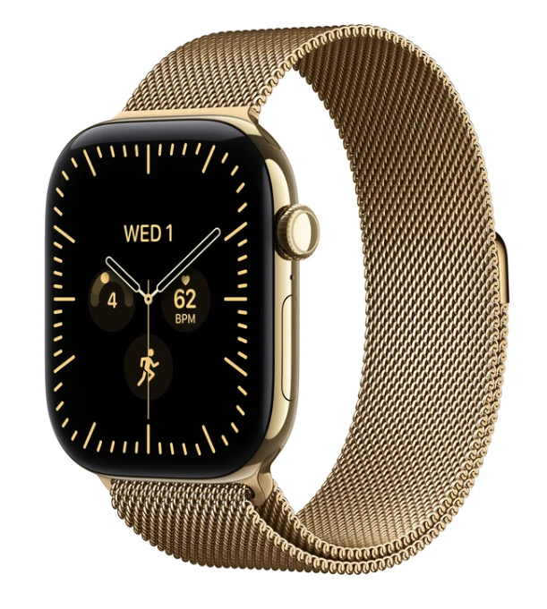 MJGV4 Apple Watch S 12 GPS + Cellular 46mm Radiant Gold Titanium Case with Radiant Gold Milanese Loop - M/L