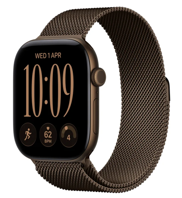 MKDG4 Apple Watch S 12 GPS + Cellular 46mm Dark Bronze Aluminium Case with Dark Bronze Milanese Loop - M/L