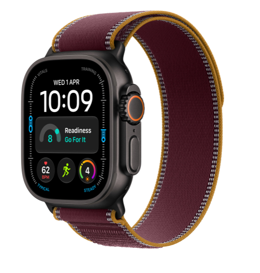 MKA74 49mm Burgundy Trail Loop - S/M - Black Titanium Finish