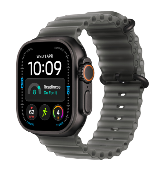 MKD04 49mm Translucent Black Ocean Band Extension - Black Titanium Finish