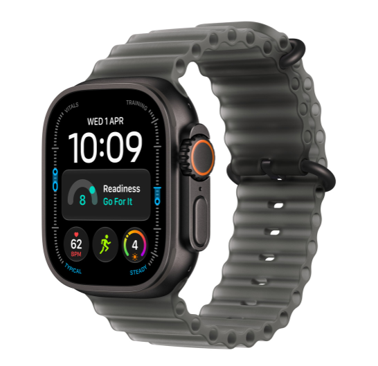 MKAY4 49mm Translucent Black Ocean Band - Black Titanium Finish