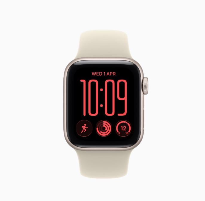 MJKR4 Apple Watch SE 3 2026 GPS 40mm Starlight   Sport Band - S/M