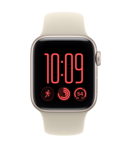 MJKW4 Apple Watch SE 3 2026 GPS 40mm Starlight   Sport Band - M/L