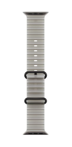 MKAQ4 49mm Translucent Grey Ocean Band - Black Titanium Finish