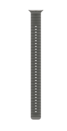 MK7Q4 49mm Translucent Black Ocean Band Extension - Natural Titanium Finish