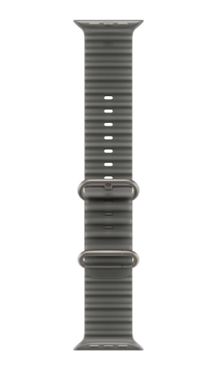 MK7P4 49mm Translucent Black Ocean Band - Natural Titanium Finish