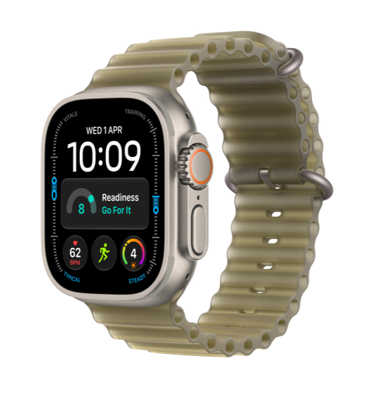 MK7N4 49mm Translucent Kelp Ocean Band Extension - Natural Titanium Finish