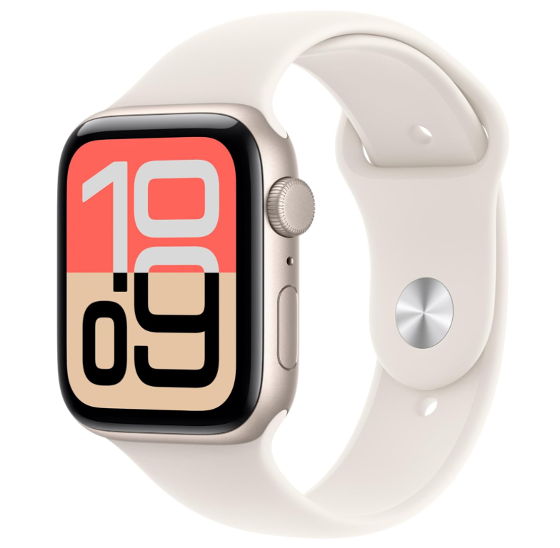 MJL54 Apple Watch SE 3 2026 GPS 44mm Starlight   Sport Band - M/L