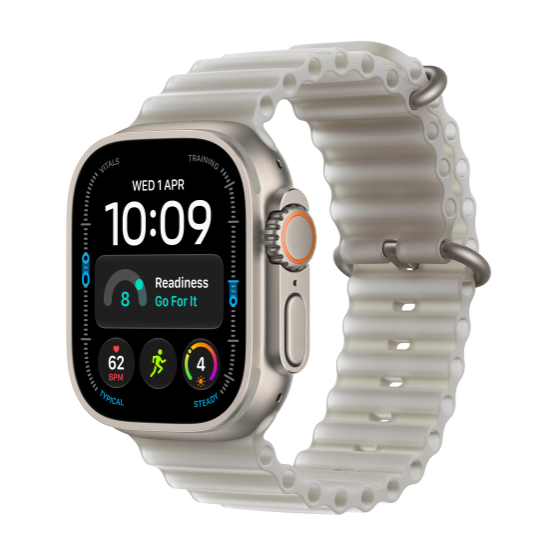 MK7L4 49mm Translucent Grey Ocean Band Extension - Natural Titanium Finish