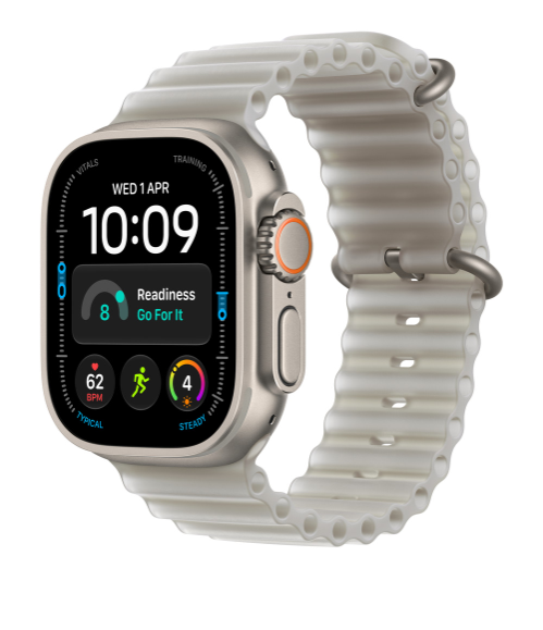 MK7K4 49mm Translucent Grey Ocean Band - Natural Titanium Finish