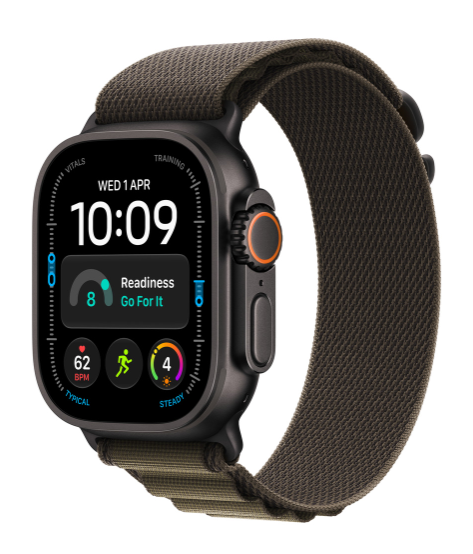 MKDY4 49mm Dark Olive Alpine Loop - Large - Black Titanium Finish