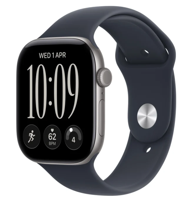 MJE74 Apple Watch S 12 GPS 42mm Space Grey Aluminium Case with Navy Blue Sport Band - S/M