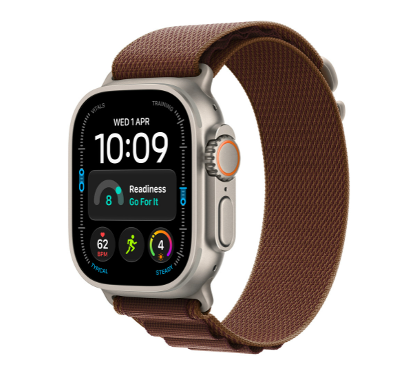 MK7D4 49mm Burgundy Alpine Loop - Small - Natural Titanium Finish