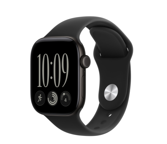MJEA4 Apple Watch S 12 GPS 42mm Black Aluminium Case with Black Sport Band - S/M