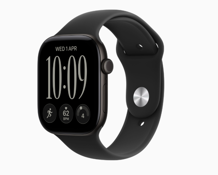 MJEK4 Apple Watch S 12 GPS 46mm Black Aluminium Case with Black Sport Band - S/M