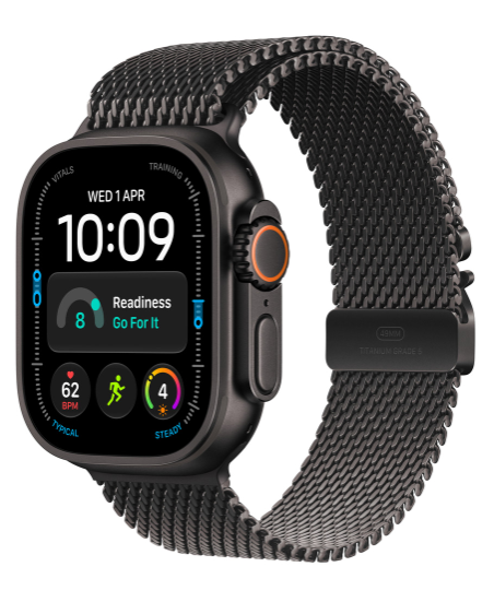 MK0G4 49mm Black Titanium Milanese Loop - Medium