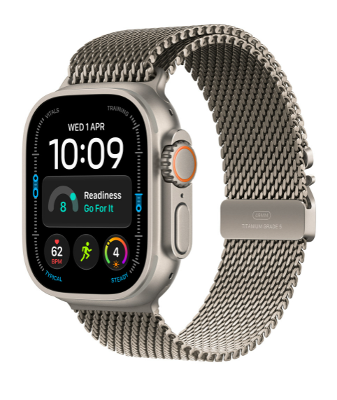 MK0A4 49mm Natural Titanium Milanese Loop - Small